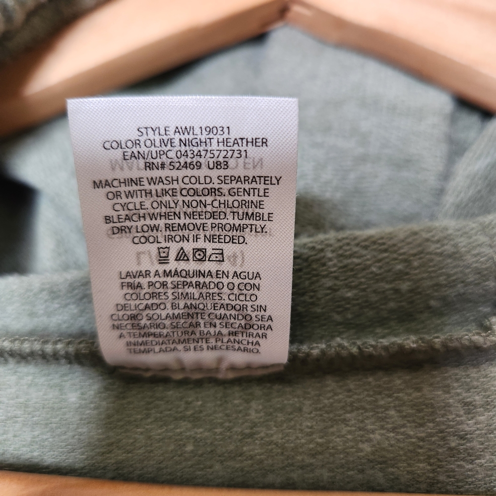 Athletic Works Olive Hoodie Top Size Large - Picture 5 of 5